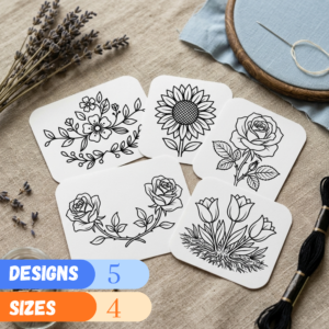 Floral Stick and Stitch (PDF)