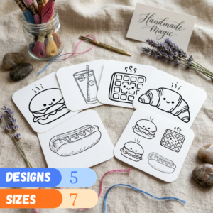 Food Stick and Stitch Patterns (PDF)