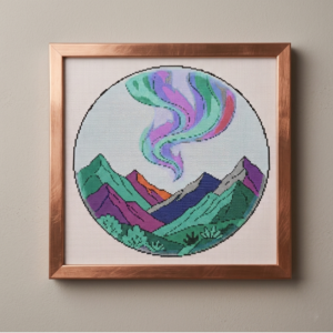 Northern Lights Cross Stitch Pattern (PDF)